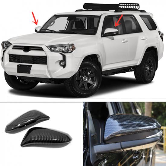 For Toyota 4Runner 2014- Carbon Fiber Side Mirrors Rearview Trim Cover