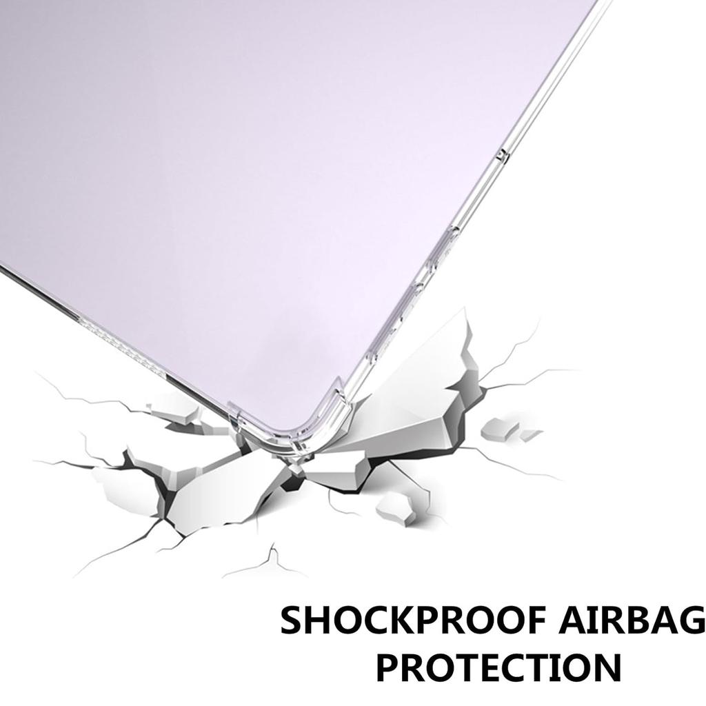 For Lenovo Tab M11/Xiaoxin Pad 11 2024 Clear TPU Tablet Case+2Pcs Tempered Glass Screen Protector