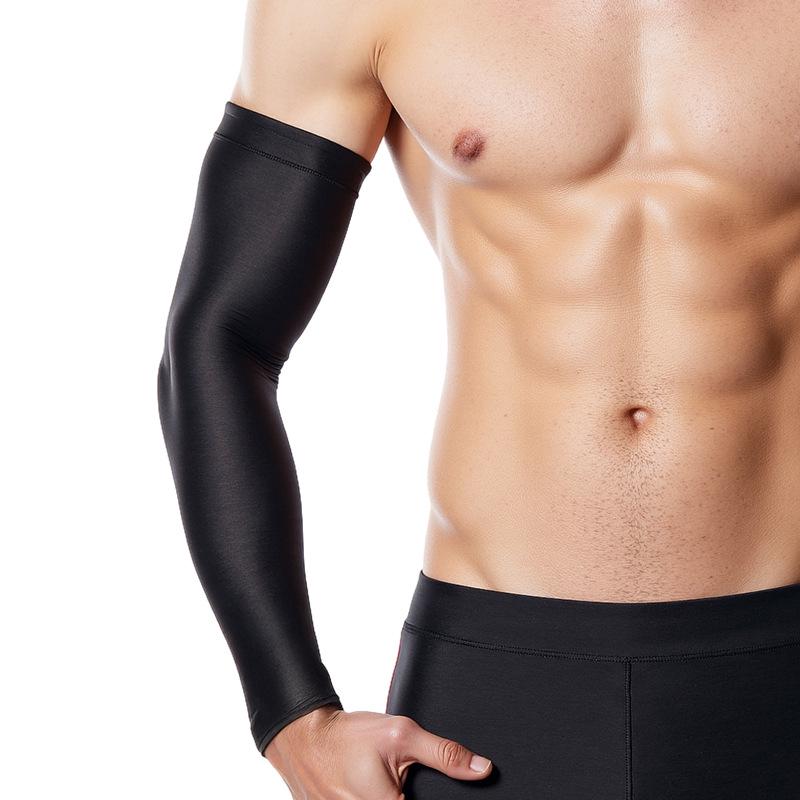 High Elasticity Sun Protection Ice Silk Arm Sleeves for Outdoor Sports