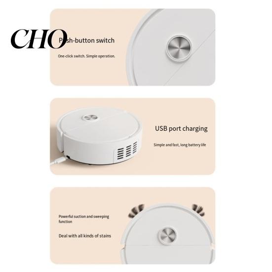 Easy Use Sweeping Robot One-Button Start Low-Noise Silent Operation Sweeper Under Furniture Vacuum Mini Slim Body Deep Cleaning for Household