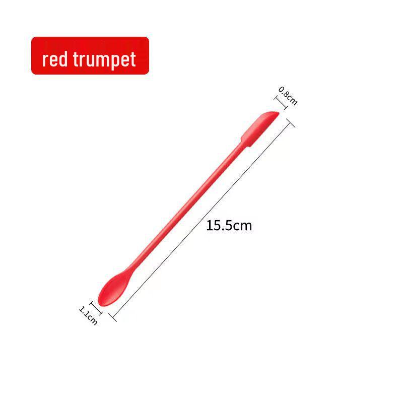 3-Piece Silicone Double-Headed Mini Spatula Set: Cosmetic Digging Tools & Sauce Spreader