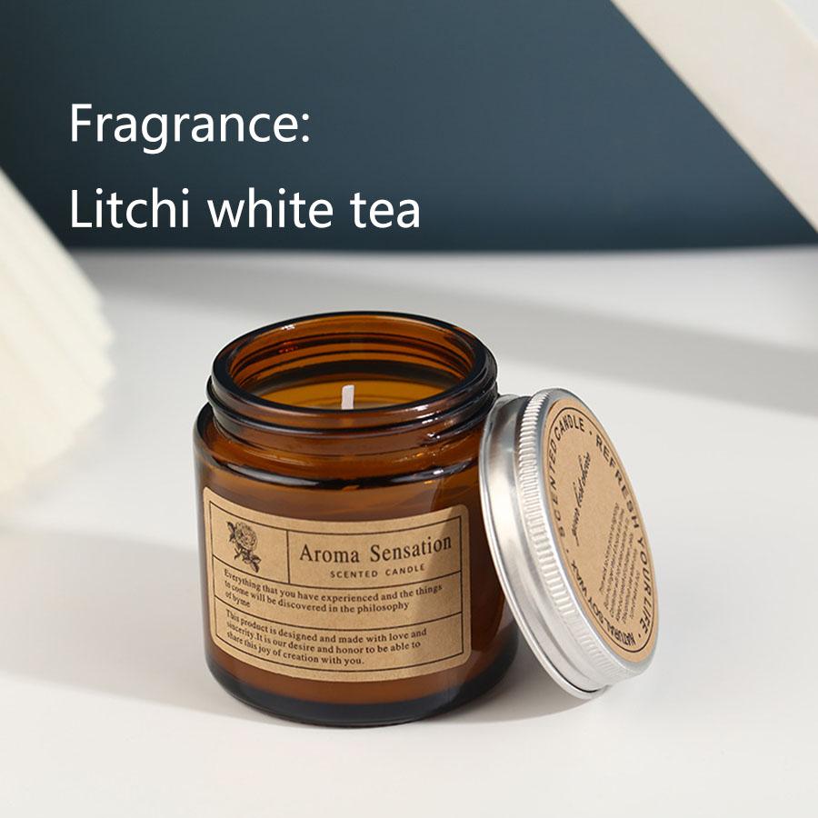 Handmade Aromatherapy Candles, Niche Tea Colored Cups, Smoke-free Romantic Scented Candles, Souvenir Ornaments