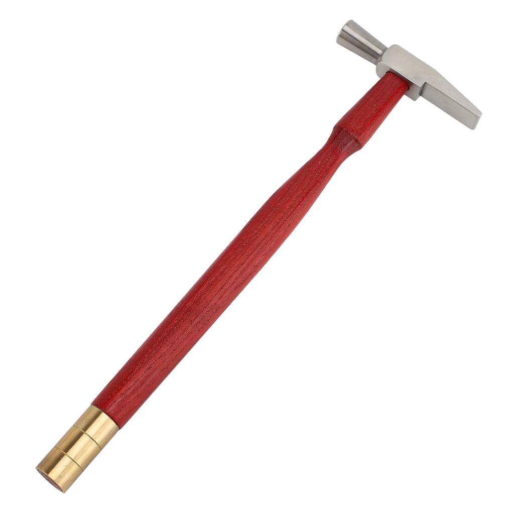 Dual Head Hammer Double Face Jewelry Mallet Wood Handle Goldsmith Hammer for Woodworking Watchmaker