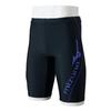 Mizuno Swim Half Shorts, Spats, Black/Purple