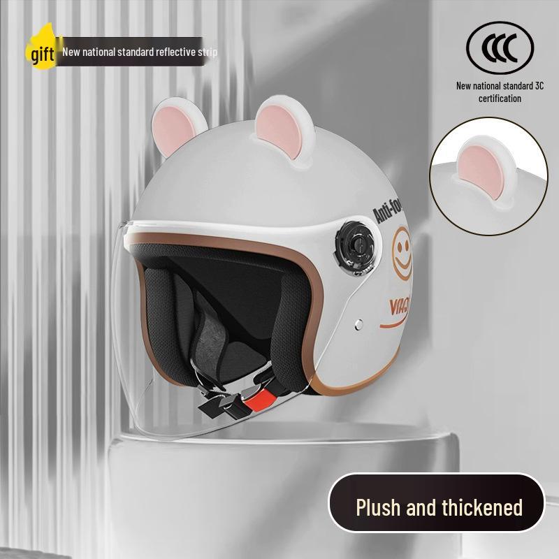 Women's Unisex Winter Warm Half Helmet for Electric Scooter/Motorcycle with Free Shipping