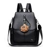 Schoolbag Retro Soft Leather Backpack for Women, 1011 New High-end Casual Commuting Large-capacity Travel Backpack and School Bag