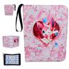 52 Style 400pcs  Card Album 2x2 Loose-leaf Large Capacity Leather Anime Zipper Card Collection Photo Album
