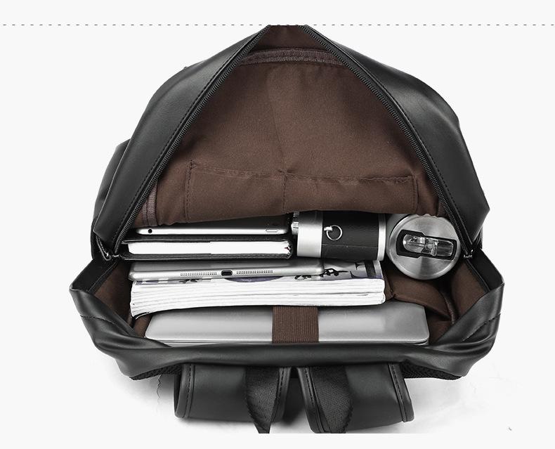 Men's Large Capacity Korean Style PVC Business Backpack