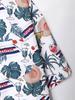 Oversized Loose HawaiianTropical Coconut Trees Short Sleeve Shirt Men Vintage Couple Beach Shirts for Summer Clothing Streetwear