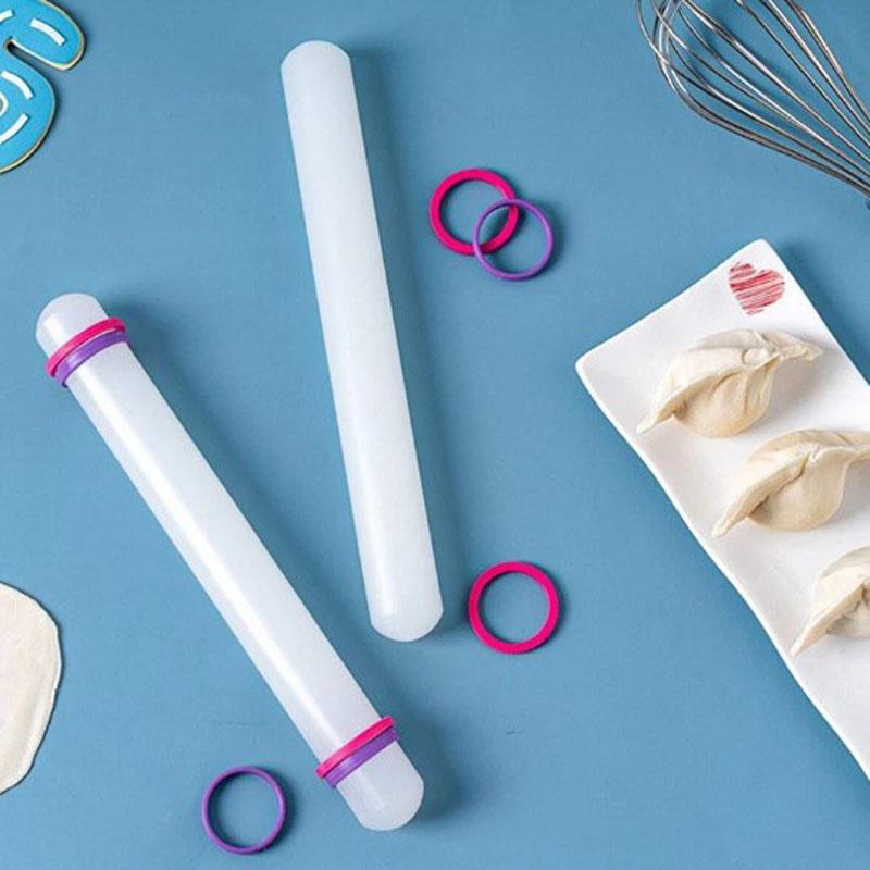 9 tommers fondant kjevle, non-stick Sugarcraft kjevle, kjevle for baking, justerbar kjevle runde ender design