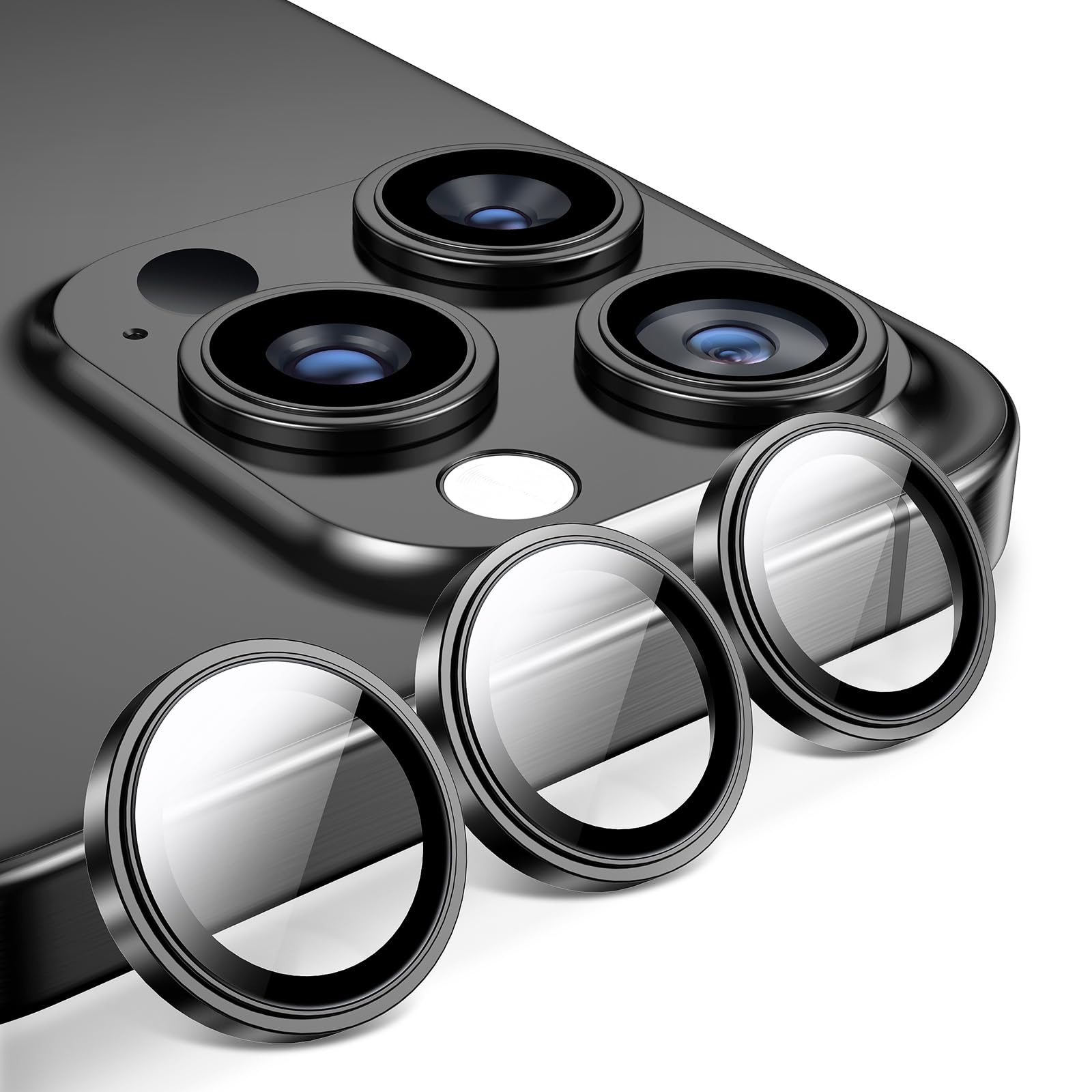 

MAGIC JOHN iPhone 13 Pro Max Camera Protector with Integrated Guide Black Opener Easy Aluminum iPhone 13 Pro Max Black Pro/13 Frame, Border, Included, чёрный