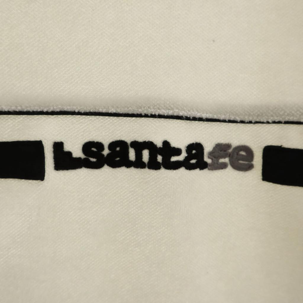 Santa Fe 90s Made In Japan Old Short Sleeve V-neck Terry Cut 4 Off White Men's Used