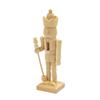 6Pcs 12CM Unpainted Wooden Nutcrackers Handcrafted Home Decors DIY Craft Project For Christmas Holiday Family Activity