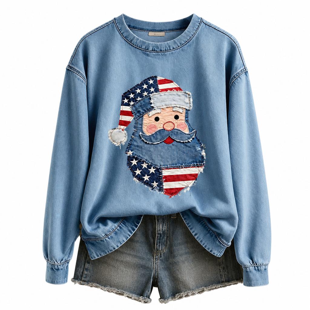 Felpa girocollo da donna con stampa animalier, vestibilità larga, pullover casual