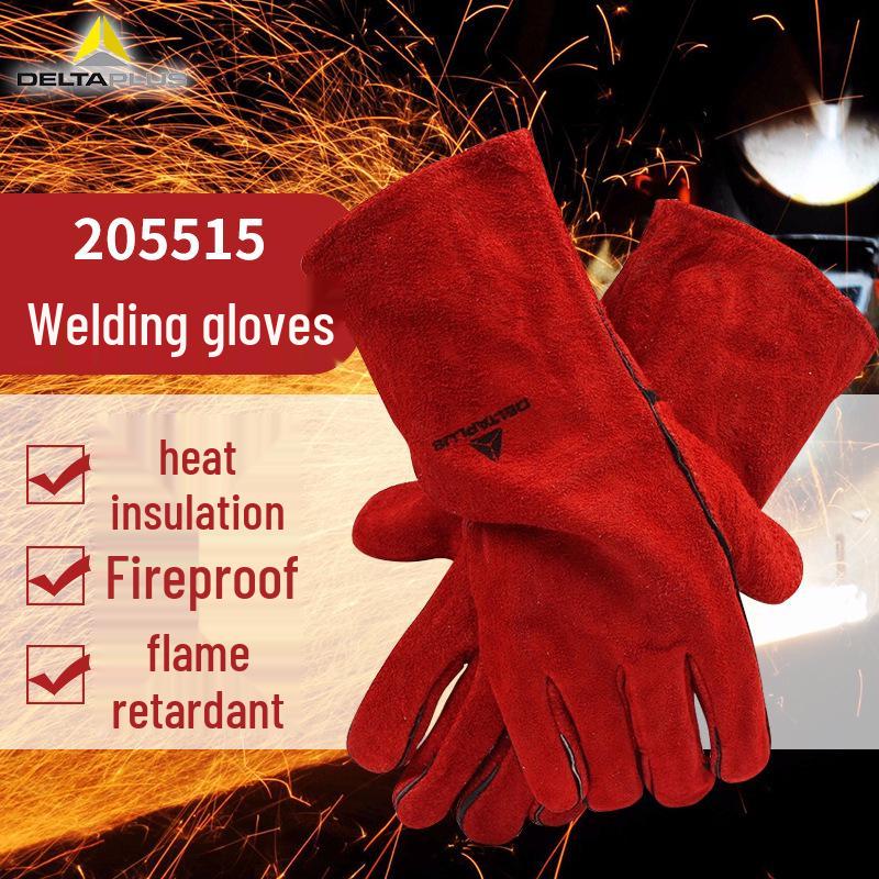 Износостойкие термоизолирующие сварочные перчатки Delta из натуральной коровьей кожи