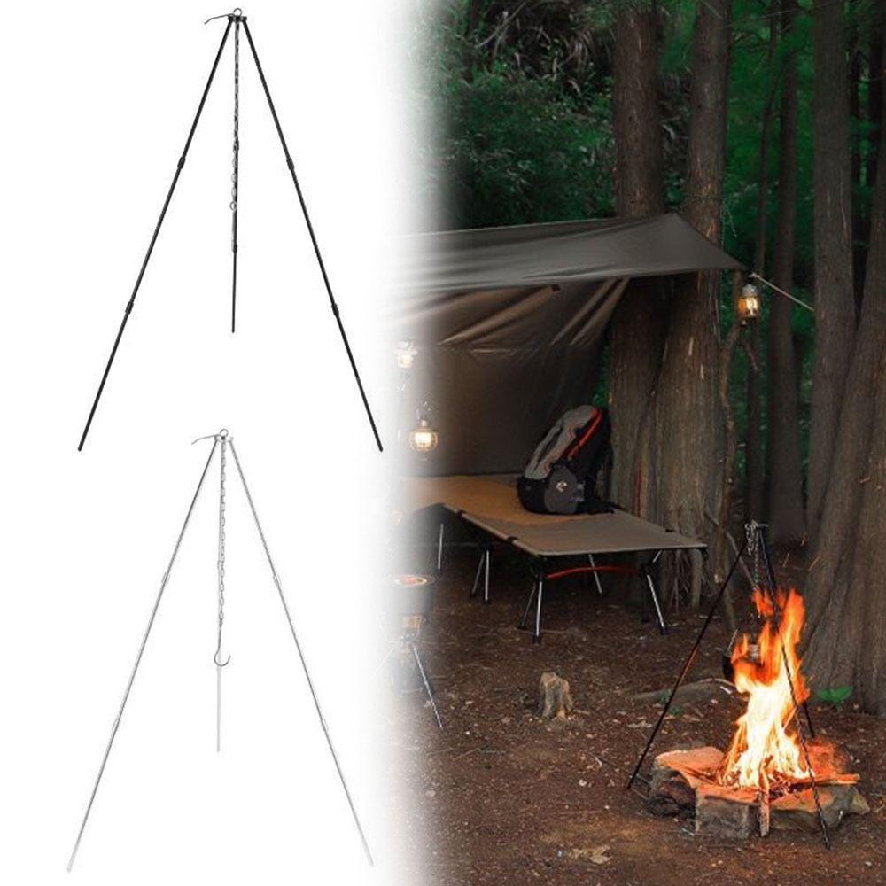 Portable Campfire Bracket Detachable Cooking Pot Tripod Aluminum Zinc Zinc Alloy Tripod Outdoor Camping
