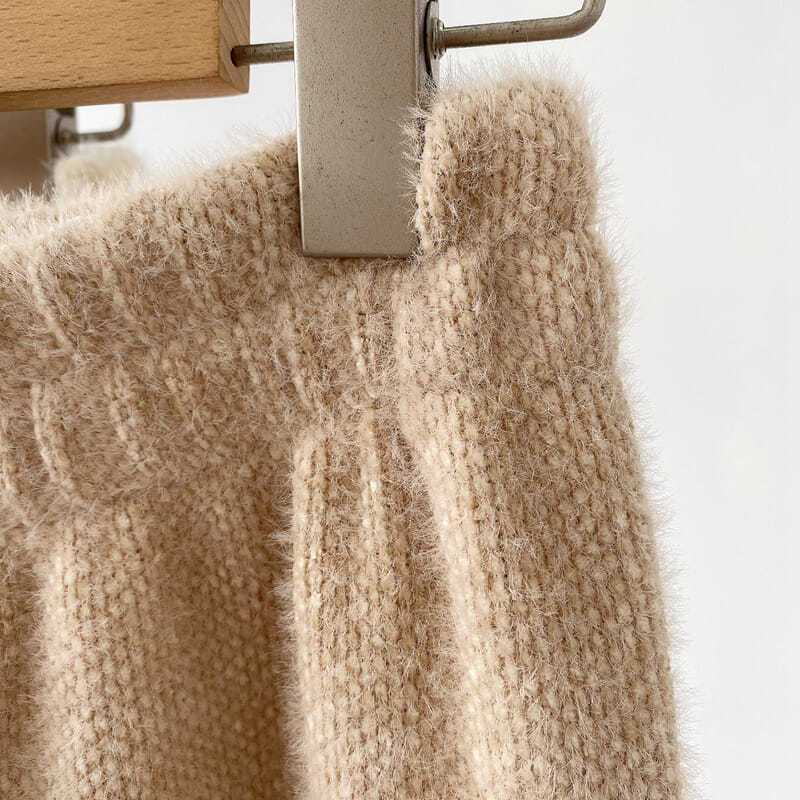 Nové zimní tlusté vintage elastické kalhoty v pase rovné dámské All Match norkový samet Tenké široké nohavice volné kalhoty ženy ležérní oblečení