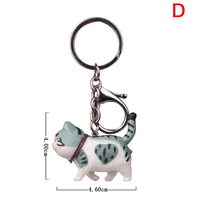 New Lovely Cat Kitten Keychain Keyring Handbag Pendant Ornament Kids Toy Gift