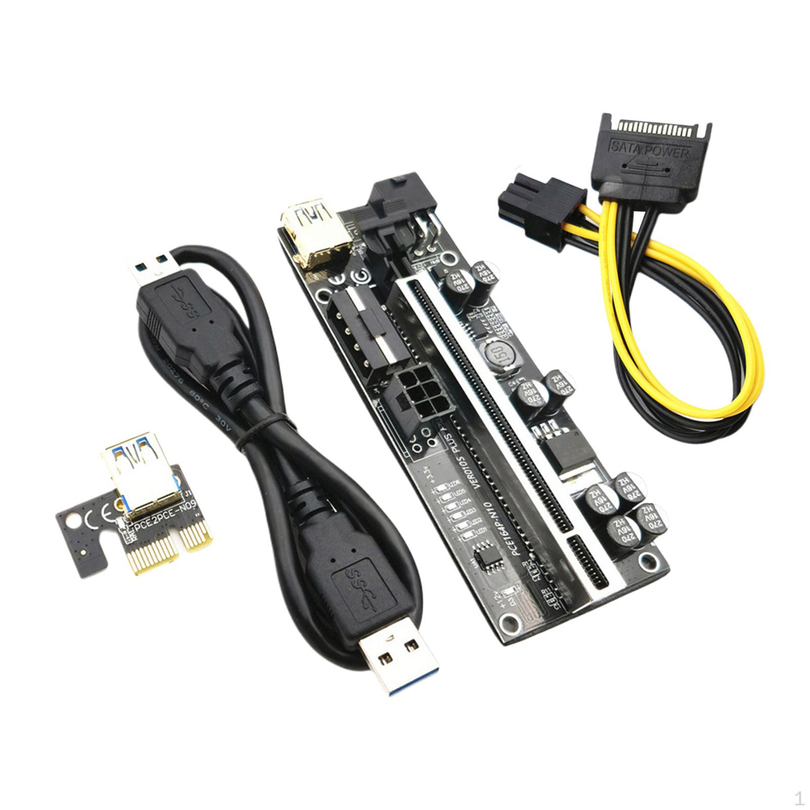 

Райзер x16 15Pin на 6Pin Питание Кабель USB3.0 Версия 010S Plus x1 для