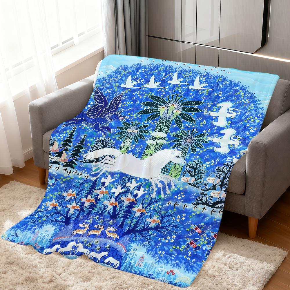 Mode Kunst Vintage K-Knud Grothe Kunst Weiche Warme Plüschdecke Schlafsaal Sofa Wohnzimmer Haustier Zuhause Schlafzimmer Geschenk Nickerchen Zuhause Flanell