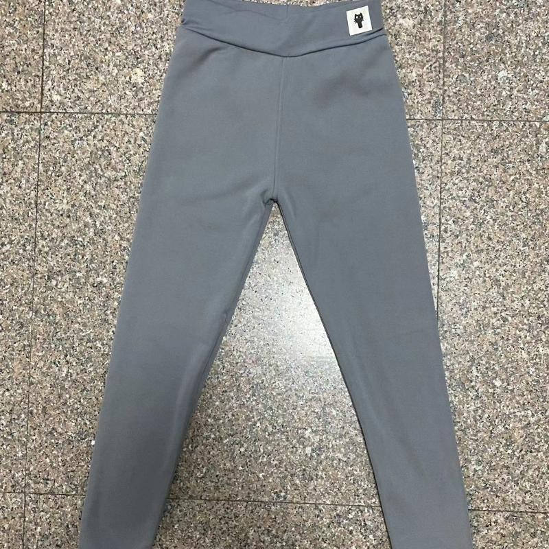 Women's autumn and winter high waisted leggings with added wool and thickened lamb wool leggings, warm pants EMA