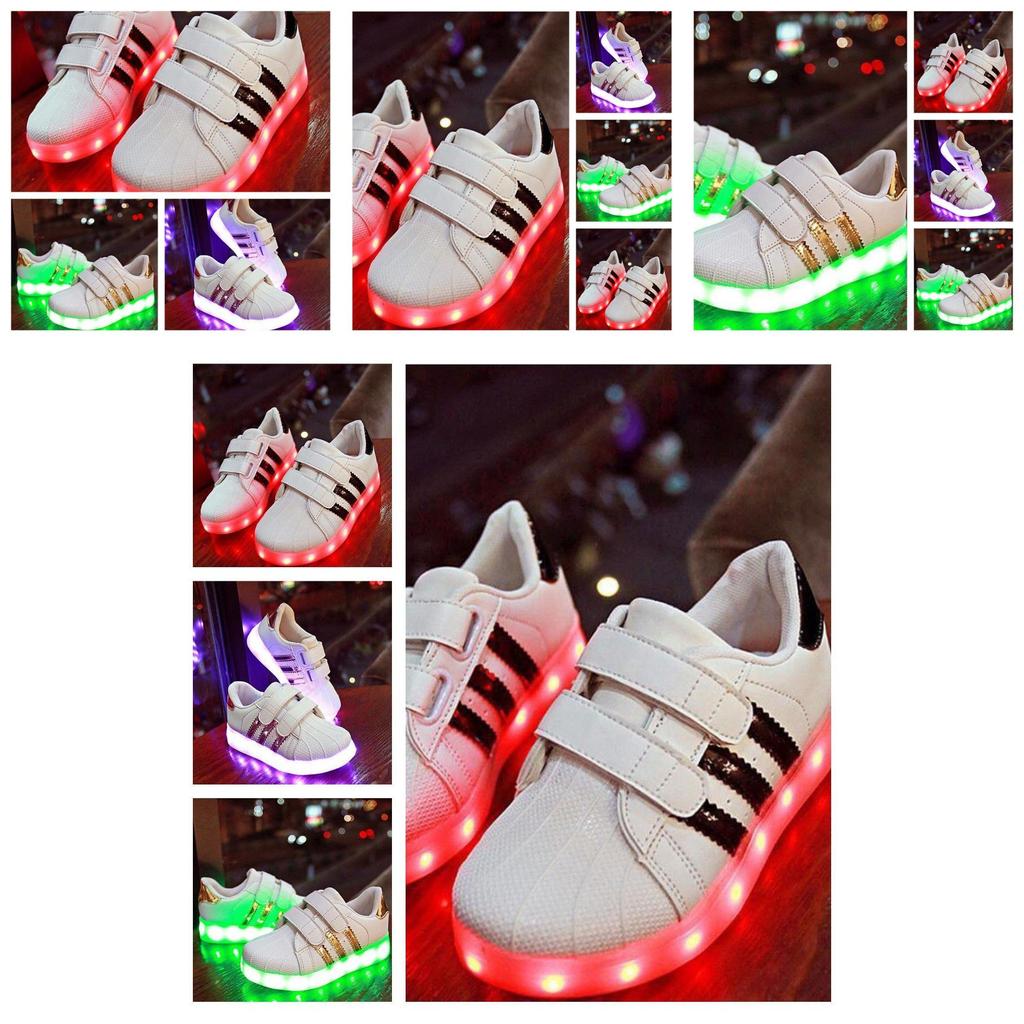 Stylish Unisex-child's Kids Led Sneakers Durable Non-slip Lightweight