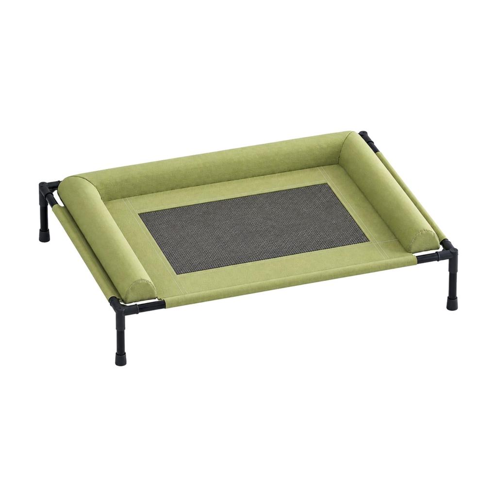 Detachable Elevated Pet Bed with Padded Bolsters Breathable Raised