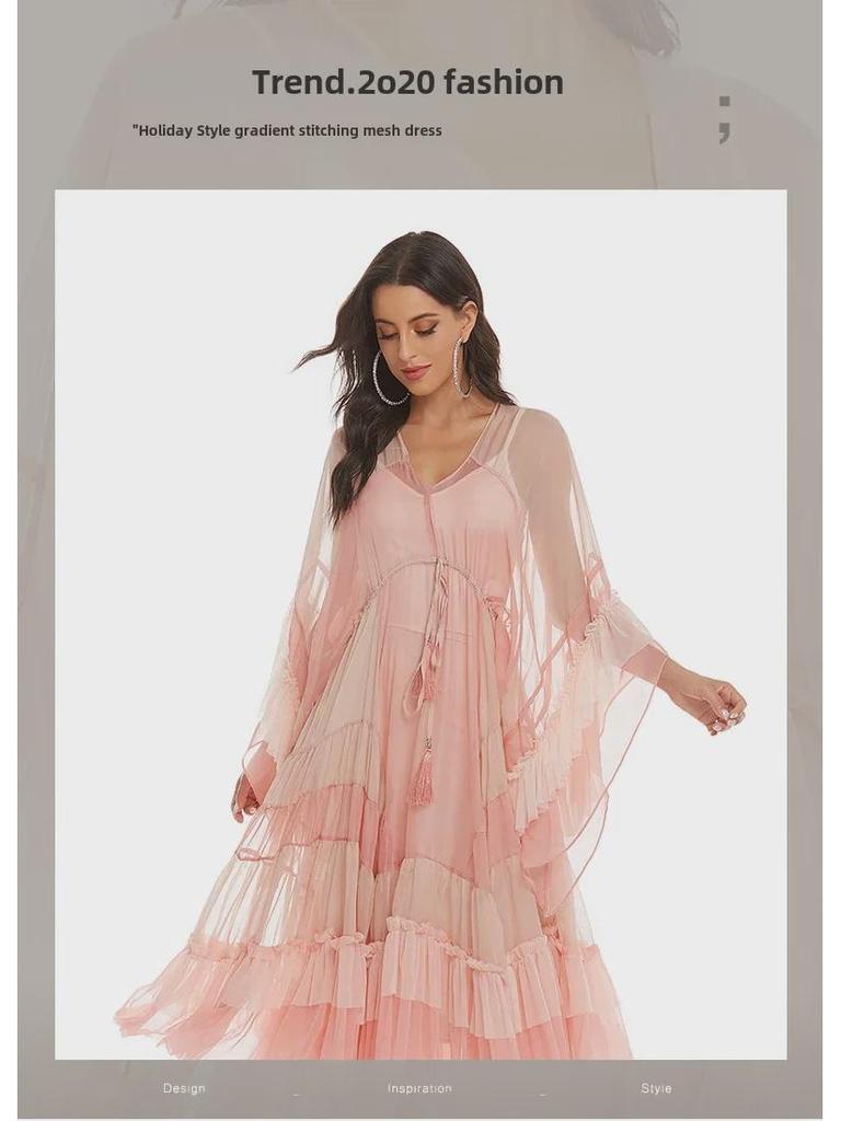 2024 Bohemian Long Skirt Beach Dress - Summer Holiday Style