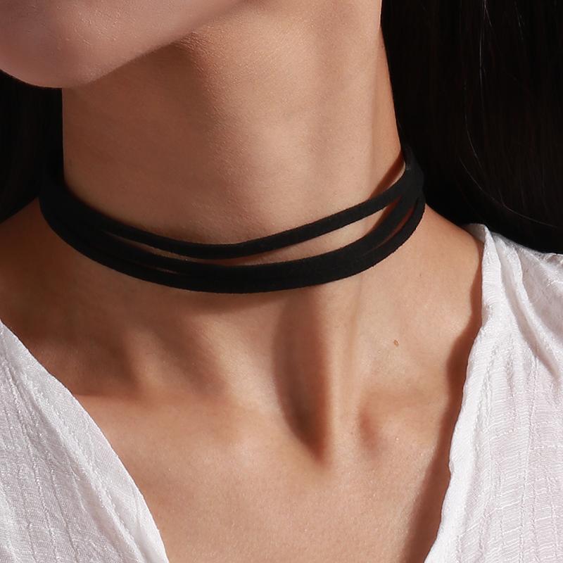 Gotische schwarze Spitze Halskette für Damen Boho Choker Halsketten Steampunk Club Party Schmuck Geschenke