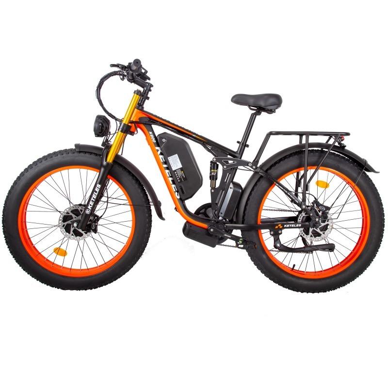 KETELES K800Pro Dubbele 1000W 2000W All Terrain 26x4.0 Dikke Band Hydraulische Schijfrem Elektrische Fiets