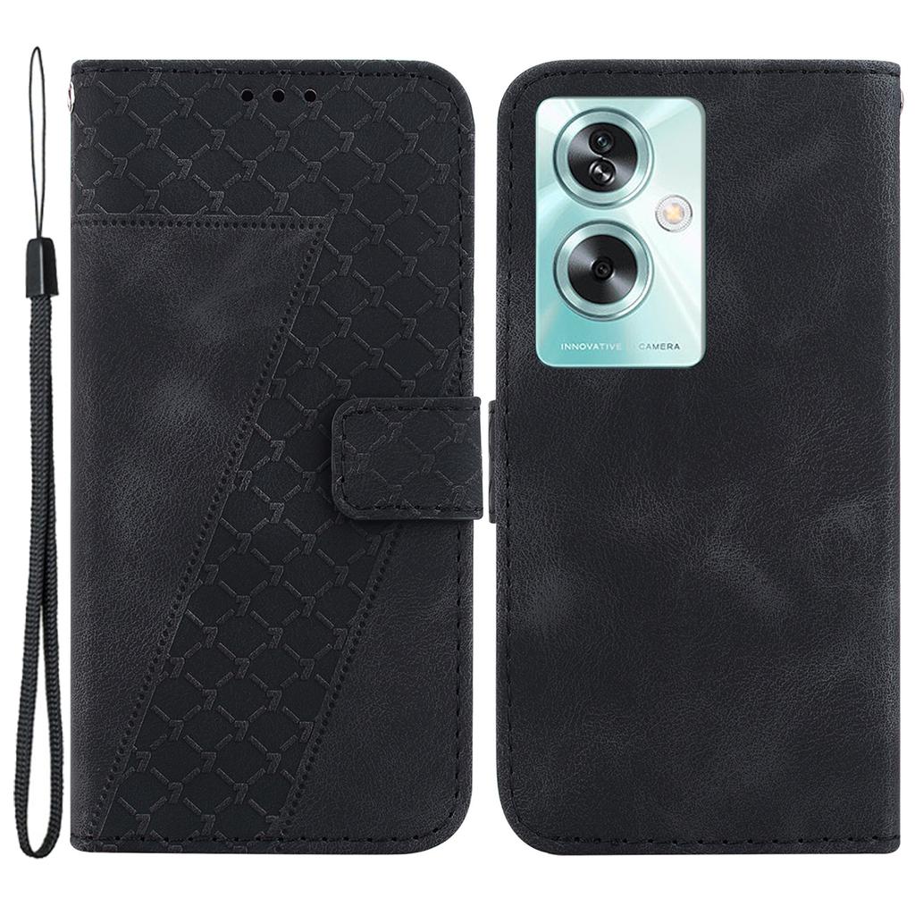 For Oppo A79 5G/A2 5G Case PU Leather Wallet Stand Imprinted Phone Protection Cover