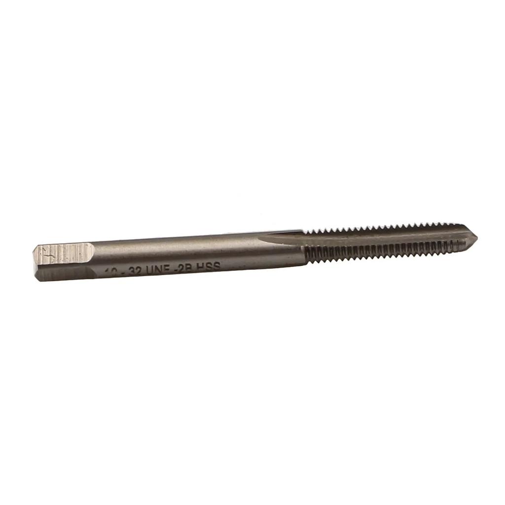 10x32 Thread Tap High Speed Steel Tap Straight Groove Tap Suitable For Shallow Holes Clear Thread Without Burrs