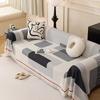 Nordic Sandstorm Hair Towel Four Seasons Universal Cotton Hemp Sofa Blanket Simple And Modern All-Around Sofa Cover Couch