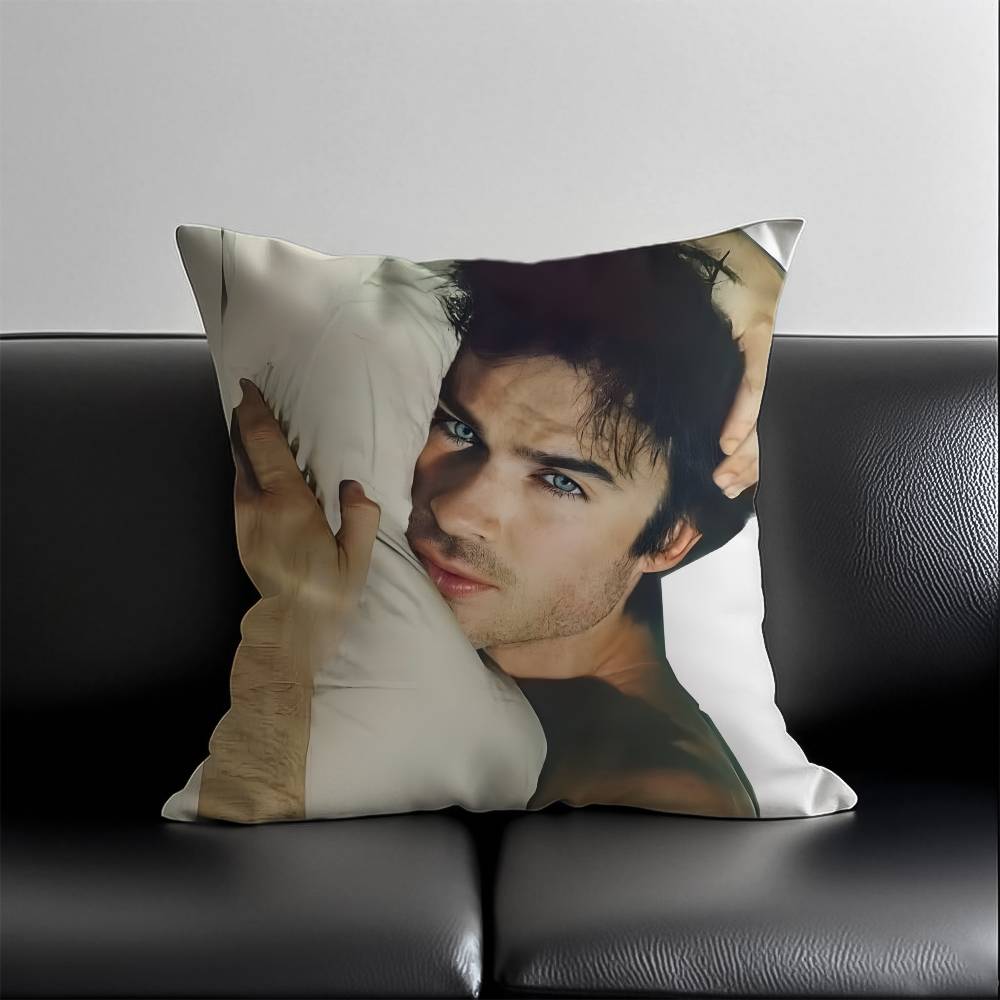 Наволочка Damon Salvatore, приятная для кожи и удобная ткань, невидимая молния 30x30cm