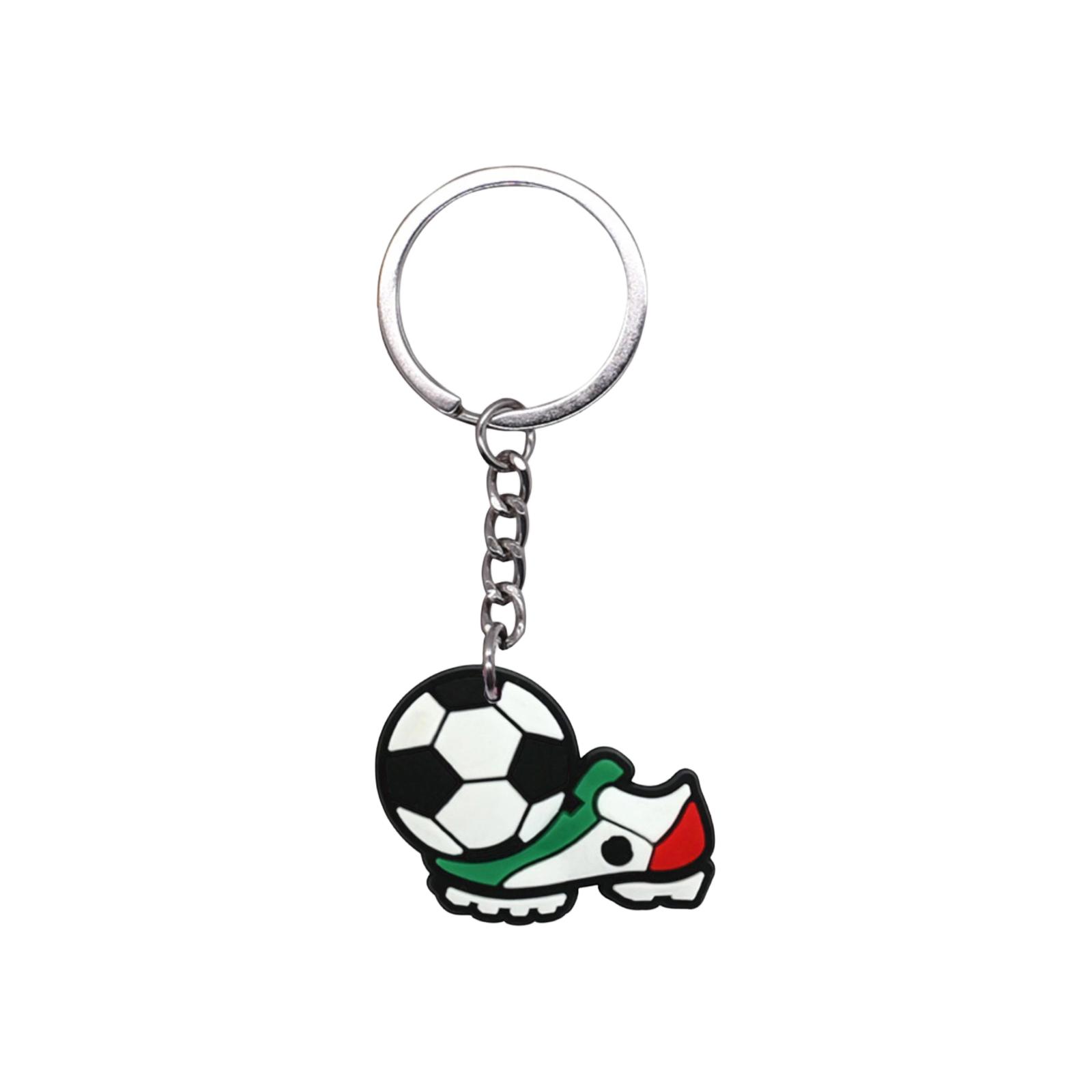 Football keyring Mexico design Football keyring with durable chain Football keyring for sports fans Football keyring for everyday use One Size