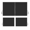 2/4Pcs Retractable Car Privacy Partition Curtain Black Seat Divider Curtain  Rear Seat