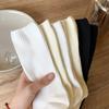 Japanese Solid Color Socks Women's Medium Tube Socks Jk Tide Socks Stacking Socks Women's Black Stockings
