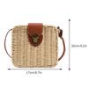 Women Crossbody Bags Fashion Woven Hand-woven Bag Casual Holiday Simple Handmade Adjustable Straps Small Square Bag