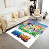Bluey's Soccer Adventure Personalized Name Floor Rug Office Rug Suitable for Entryway Hallway Foyer Decorate room Anti-slip Rug Office home decor
