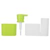Multifunctional Washing Sponge Sink Detergent Soap Dispenser Storage Kit (Green)