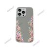 Fresh Pink Rose Apple 16promax Makeup Mirror Mobile Phone Case iPhone17 Makeup Mirror Girls Premium