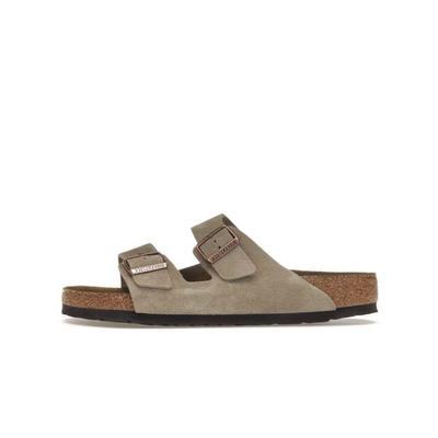 Birkenstock Arizona Soft Fußbett Wildleder Taupe