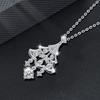 Certificated Moissanite 925 Silver Necklace Christmas Tree Design S925 Sterling Silver Lady Necklace for Gift