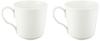 [Authentic Imported Product] Royal Copenhagen White Fluted Pair of Mug Cups, Small, 280ml, Wedding Gift, Present 1017377