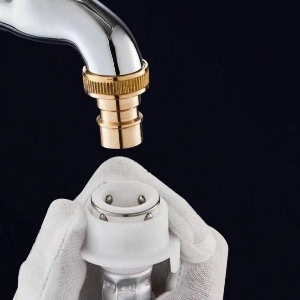 Copper Core Washing Machine Faucet Stainless Steel Thickened Double Outlet Faucet Single-coupled Triple Outlet Adapter