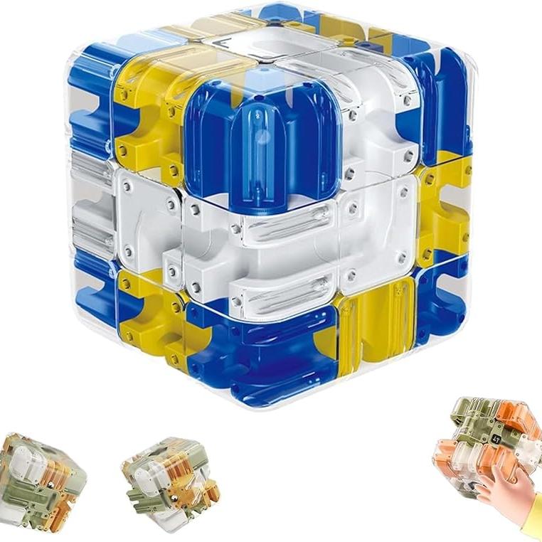 3D Головоломка Лабиринт Куб-Лабиринт Увлекательная Головоломка Куб-Лабиринт Игры Развивает Пространственное Восприятие и Развивает Логическое Мышление синий