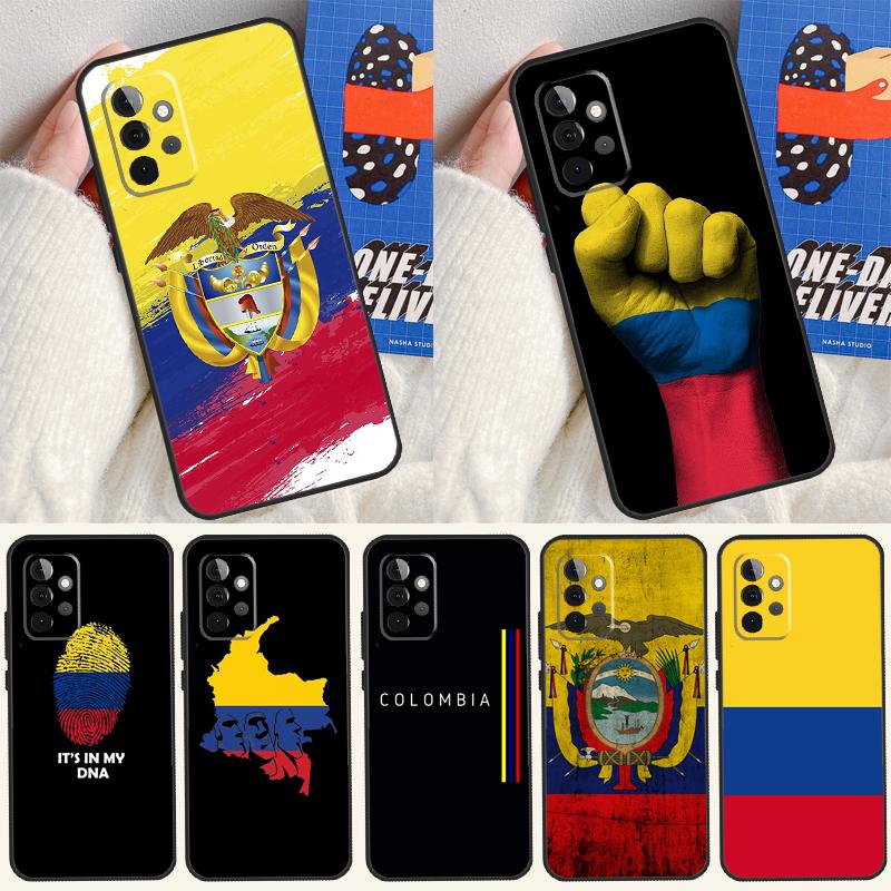 Colombia Flag For Samsung Galaxy A05 A06 A16 A54 A34 A14 A55 A35 A15 A53 A33 A13 A22 A32 A52 Phone Case