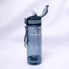 800 ml Sportwasserflasche mit Strohhalm für Camping Wandern Outdoor Kunststoff transparente BPA-freie Flasche für Männer Trinkgeschirr