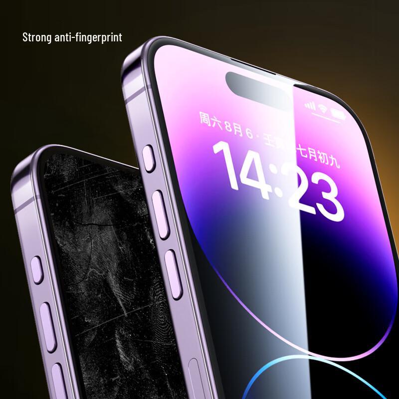 BIAZE Enhanced Tempered Glass Screen Protector for iPhone 14 Pro Max (2-Pack)