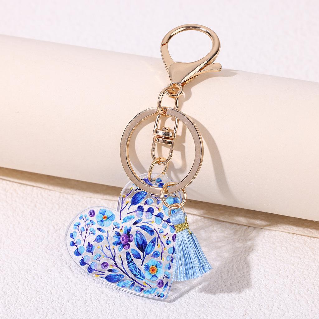 Hot Plant Flower Key Ring Pendant Creative Flower Fresh Keychain Pendant
